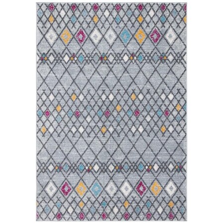 Safavieh 9 x 12 ft. Amsterdam 115G Power Loomed Rectangle Area Rug Grey & Light Grey AMS115G-9